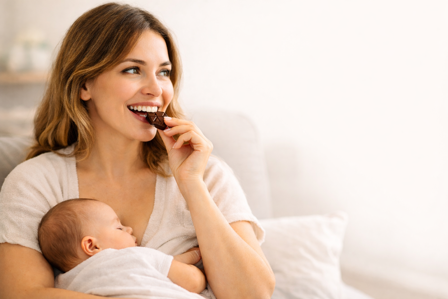 Mãe pode comer chocolate durante a amamentação?