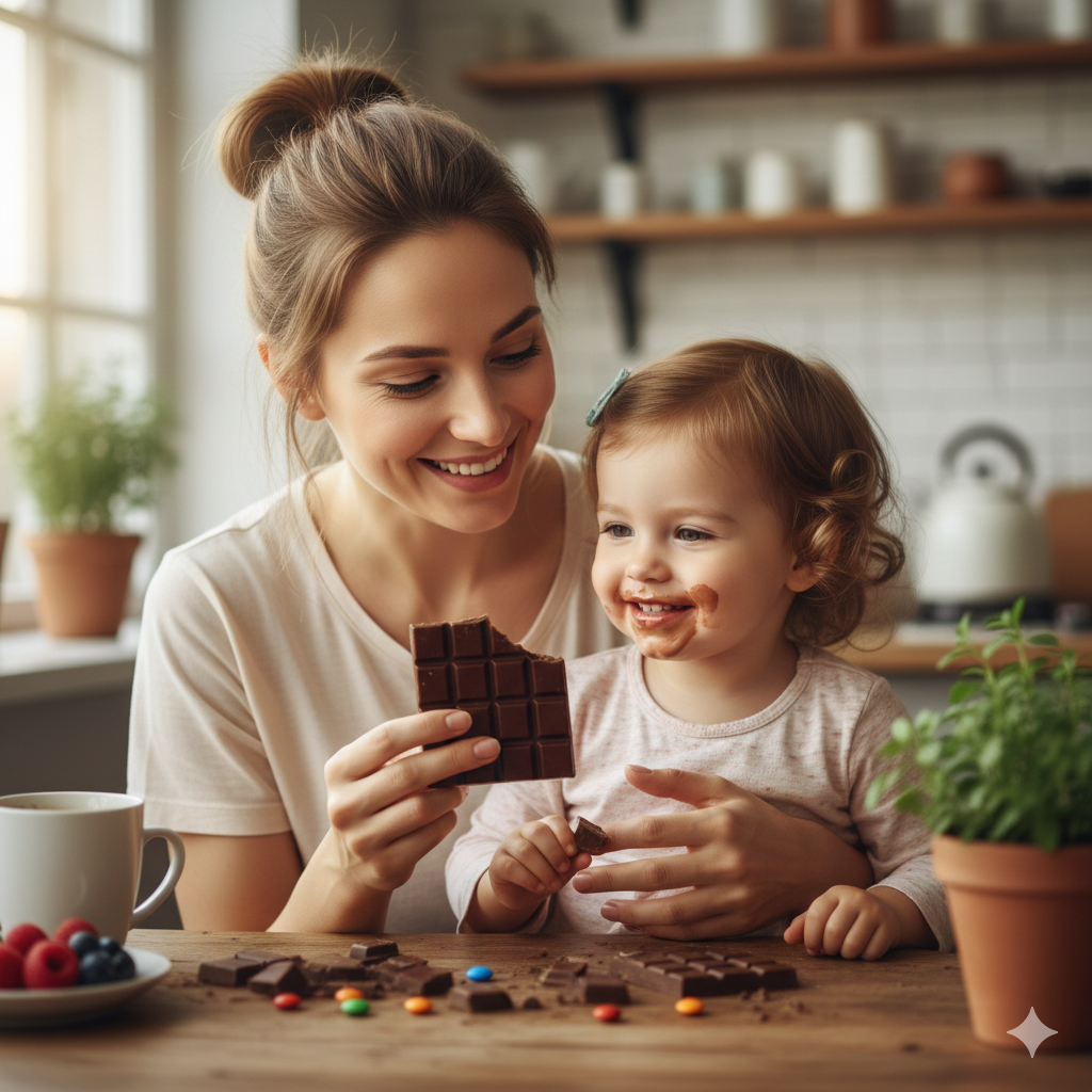 Bebê pode comer chocolate? O que a ciência recomenda?